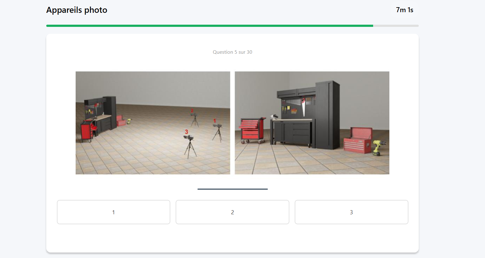 Exemple 2 du test des appareils photos, présélection EOPAN