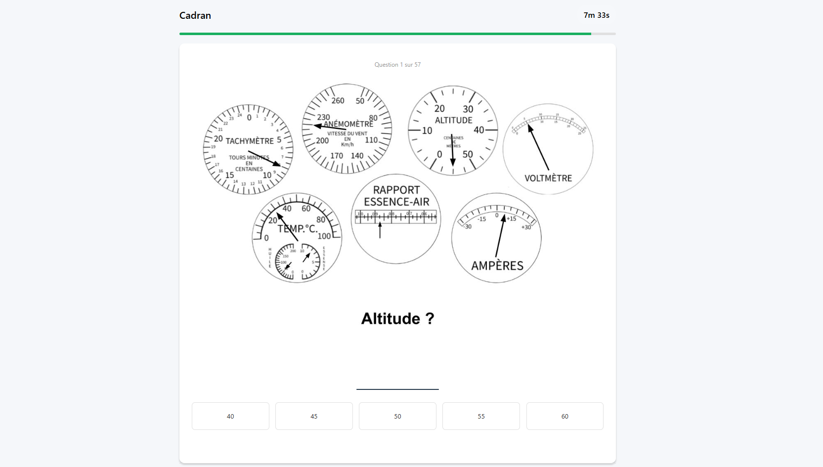 Exemple 1 du test de lecture de cadrans, présélection EOPN